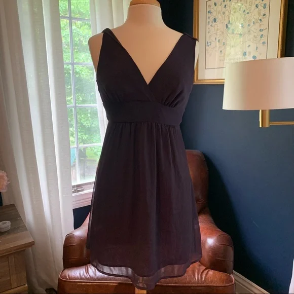 dark purple dress forever 21 Forever 21 Ruched V-Neck Mini Dress Dark Purple Small at Amazon Women's Clothing store